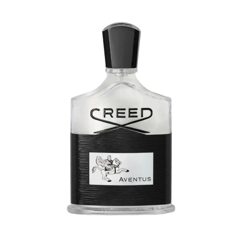 Aventus by Creed perfume bottle, 3.3 oz Eau de Parfum, displayed with elegant packaging and branding details.