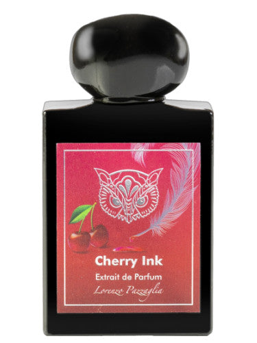3ml Cherry Ink Lorenzo Pazzaglia perfume decant by Pertinacia LLC, showcasing the small glass bottle with elegant label and perfume inside.
