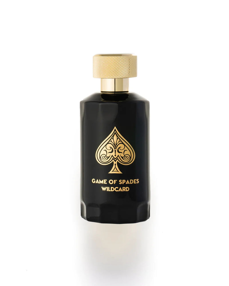 Decant sample of Pertinacia LLC's Game of Spades Wildcard perfume by Jo Milano, 3ml parfum decant showing the bottle and label.