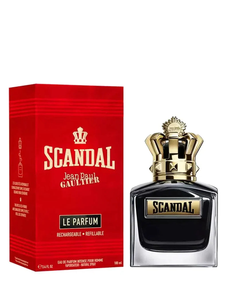 Pertinacia LLC Scandal Le Parfum Pour Homme EDP decant sample in a 3ml glass vial, showcasing the perfume for men.
