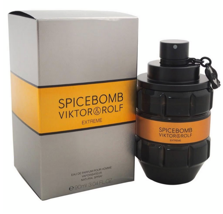 3ml Viktor & Rolf SpiceBomb Extreme decant sample by Pertinacia LLC, showcasing the perfume bottle and branding details.
