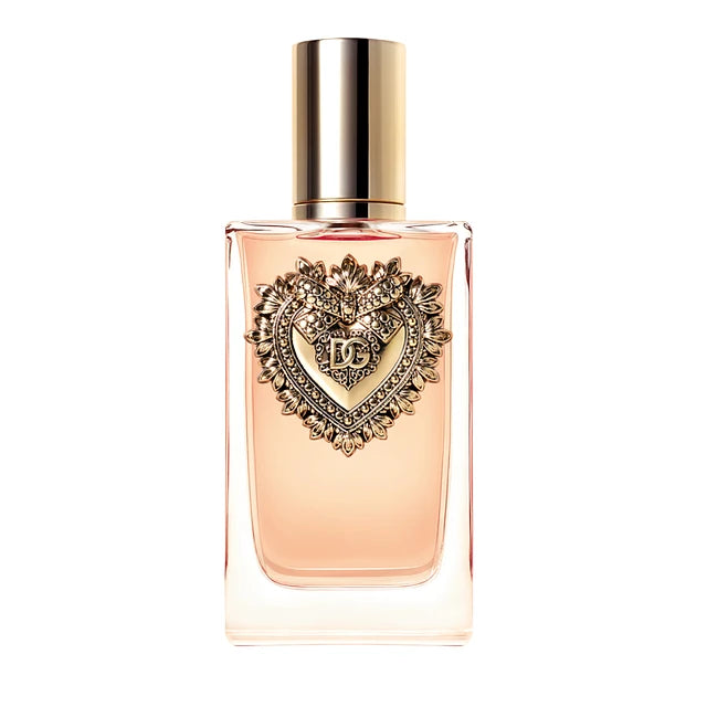Devotion 3.4oz EDP perfume by Dolce & Gabbana in a sleek bottle, part of Pertinacia Perfume collection.
