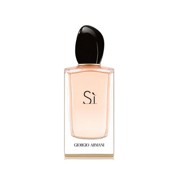 Giorgio Armani Si EDP perfume bottle in 5oz size, sleek design, part of Pertinacia Perfume collection.