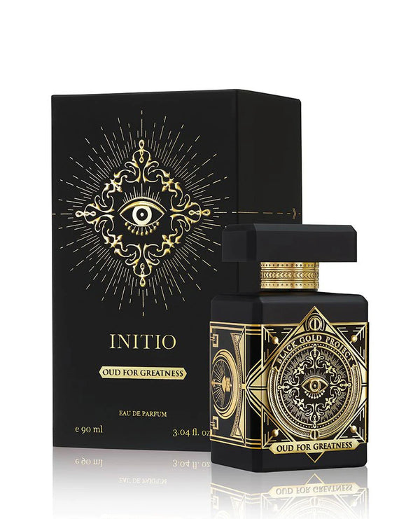 Initio Oud For Greatness unisex Eau De Parfum spray by Pertinacia Perfume, 3 oz bottle with sleek design
