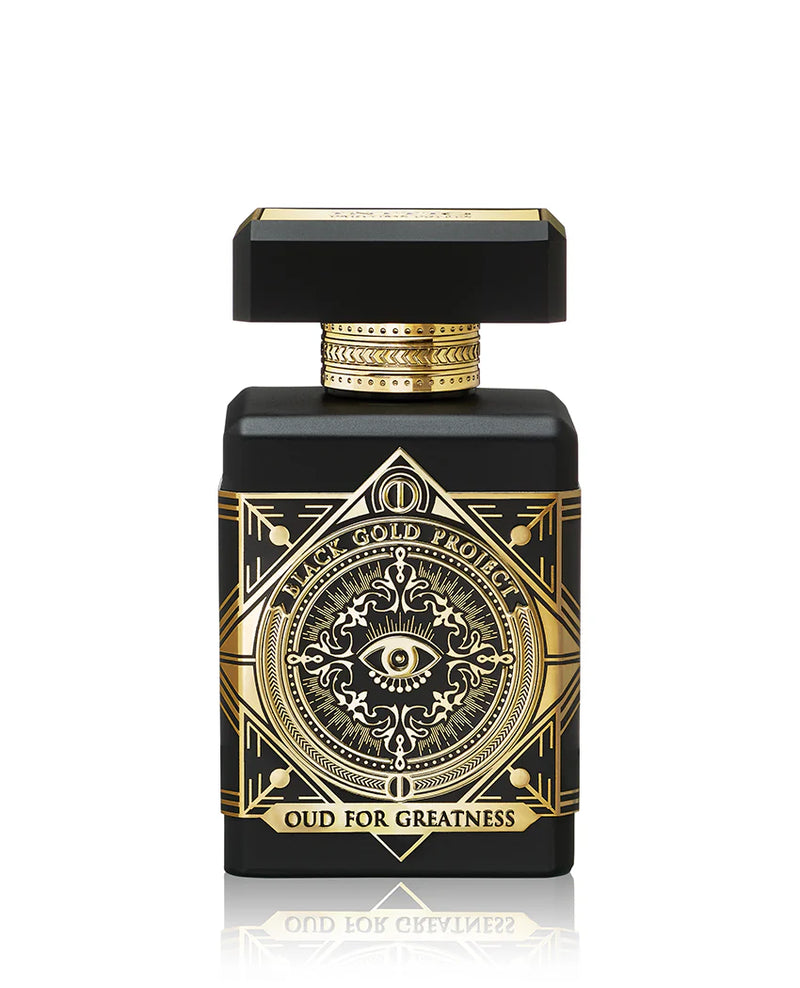 Initio Oud For Greatness unisex Eau De Parfum spray by Pertinacia Perfume, 3 oz bottle with elegant packaging.