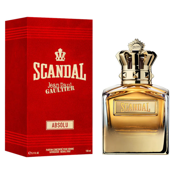 Pertinacia Perfume Scandal Absolu 3.4oz EDP by Jean Paul Gaultier, featuring the perfume bottle with elegant design.
