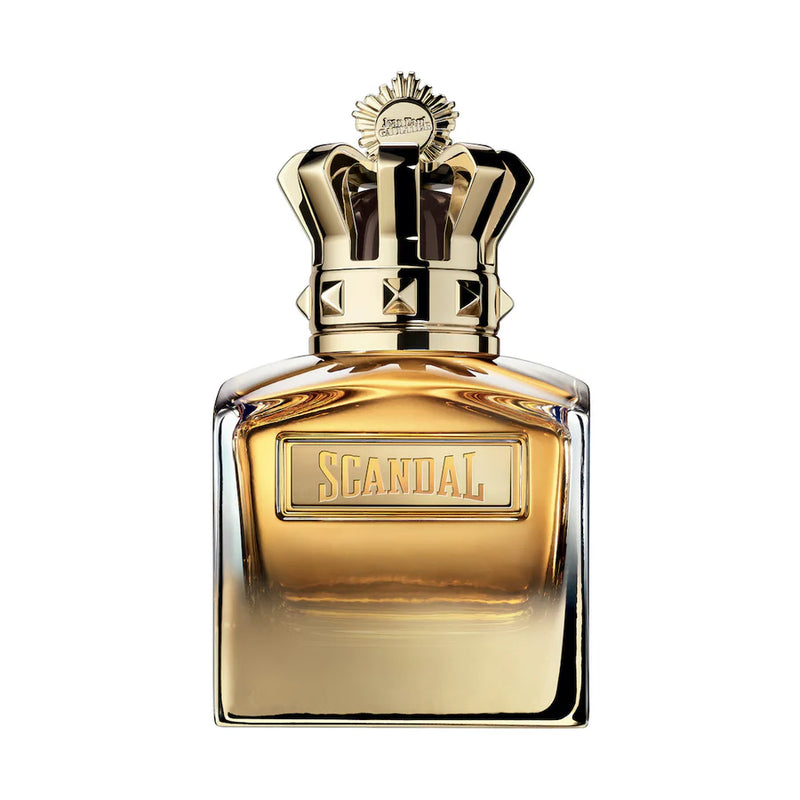 Pertinacia Perfume Jean Paul Gaultier Scandal Absolu 3.4oz EDP bottle with elegant design and branding, showcasing the fragrance container.