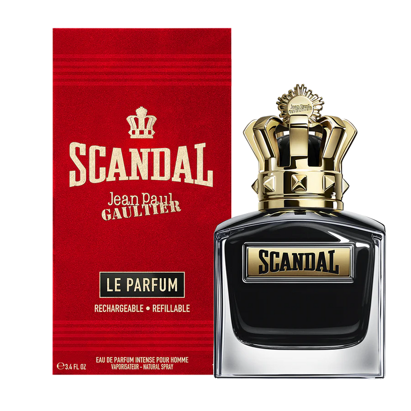 Pertinacia Perfume Jean Paul Gaultier Scandal Le Parfum Pour Homme EDP 3.4 oz bottle with sleek design and masculine branding.