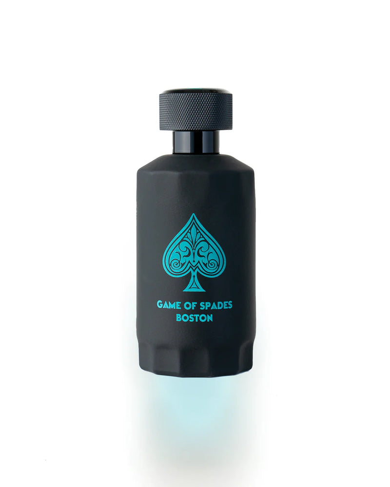 Decant of Game of Spades Boston by Jo Milano perfume spray for unisex, 3/4 oz parfum bottle by Pertinacia LLC.