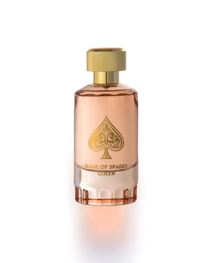 Decant perfume spray of Game of Spades Queen by Jo Milano, unisex fragrance in a 3/4 oz bottle from Pertinacia LLC.