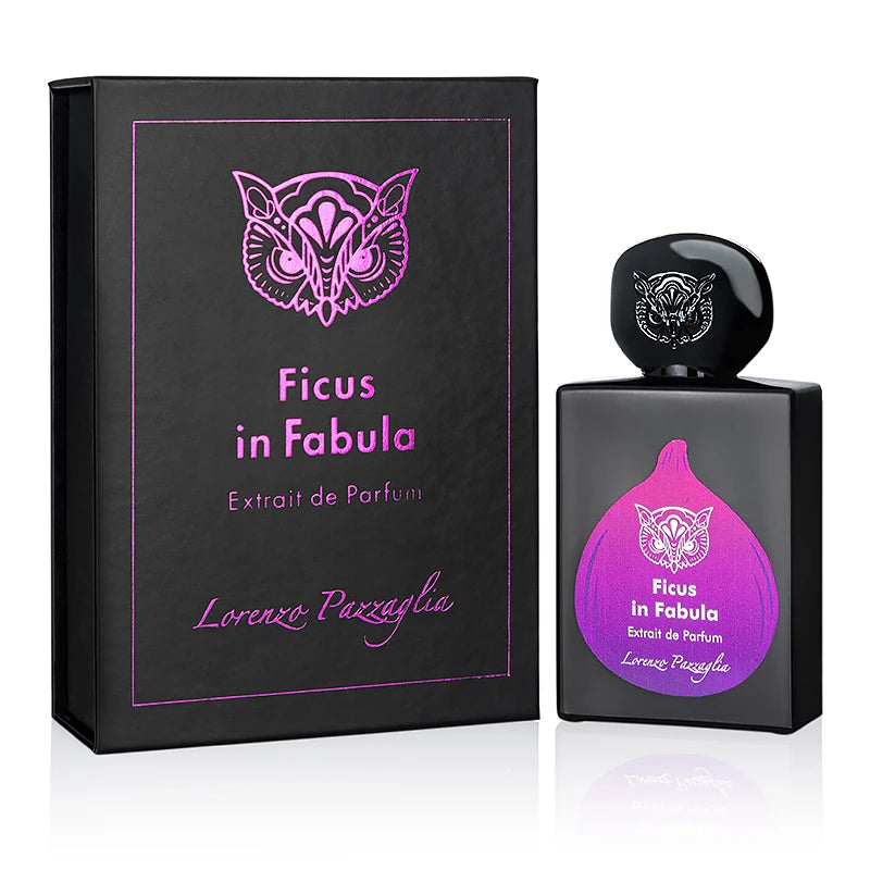 Lorenzo Pazzaglia Ficus In Fabula perfume bottle by Pertinacia LLC, 1.7oz with elegant packaging and branding.