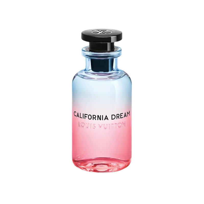 Pertinacia LLC California Dream Louis Vuitton perfume decant, 3ml sample bottle with elegant packaging and branding.