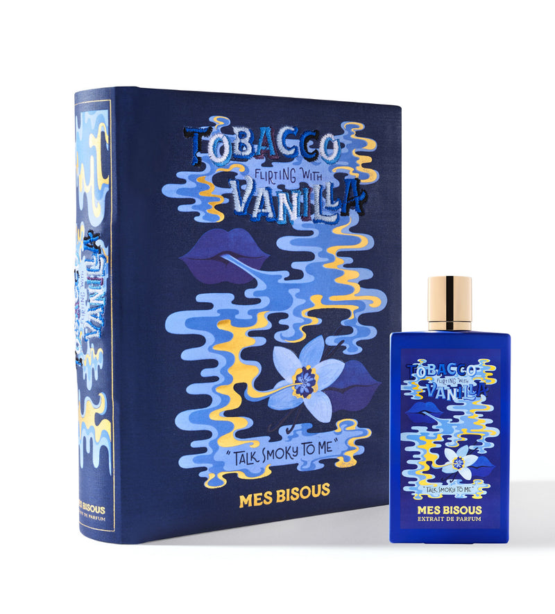 Decant of Pertinacia LLC's Tobacco Flirting With Vanilla Mes Bisous Extrait perfume in a 3.4oz bottle, featuring warm tobacco and vanilla notes.