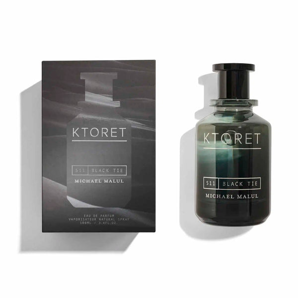 Michael Malul 511 Black Tie perfume bottle from Pertinacia Perfume, 3.4oz EDP with sleek black packaging.