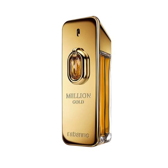 Paco Rabanne 1 Million Gold Elixir perfume bottle, 3.4oz EDP, with gold accents and sleek design visible in the image.