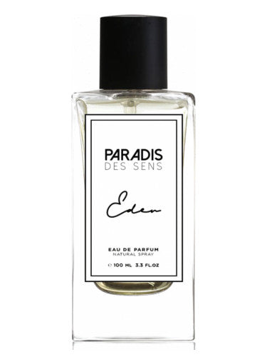 Eden Paradis des Sens perfume by Pertinacia LLC, 3.4oz bottle with elegant packaging and floral design.