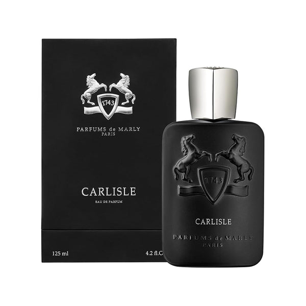 Pertinacia Perfume Carlisle Parfums de Marly 4.2 oz Eau de Parfum bottle with elegant design and branding details.