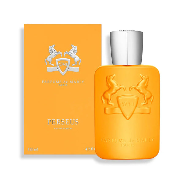 Pertinacia Perfume Parfums De Marly Perseus 4.2oz Eau de Parfum bottle with elegant design and branding.