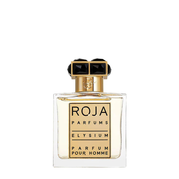 Pertinacia Perfume decant sample of Elysium Pour Homme by Roja Parfums, 1.7 oz parfum bottle with elegant label and cap