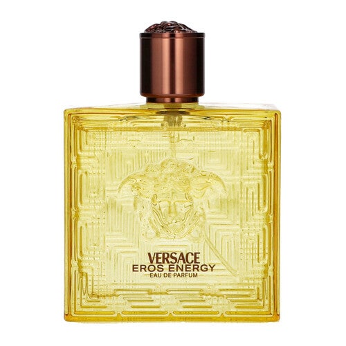 Eros Energy 3.4oz Versace perfume bottle with elegant design, showcasing the Versace branding and luxurious fragrance packaging.