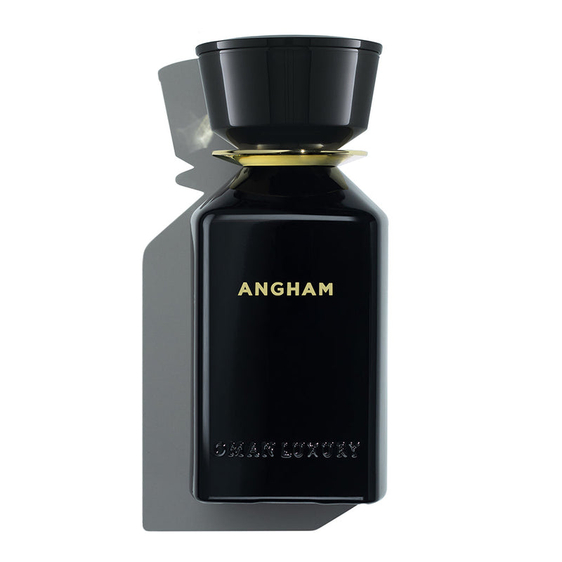 Luxury Angham Oman perfume bottle by Online Warehouse, 3.4 oz with elegant design and golden accents.