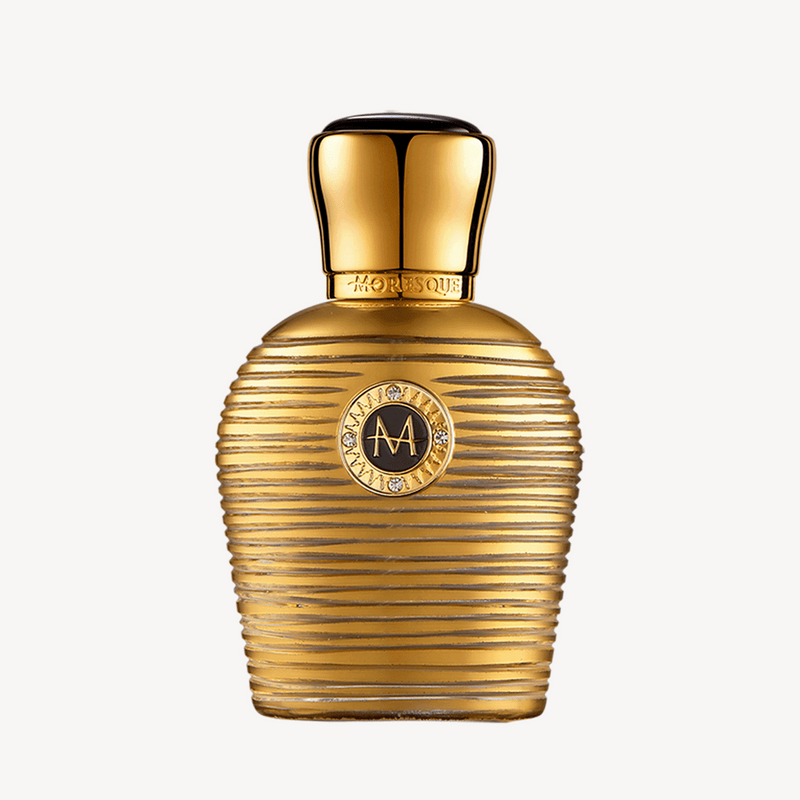Aurum Moresque perfume bottle from Online Warehouse, featuring a sleek design and elegant packaging for 1.7 oz fragrance.