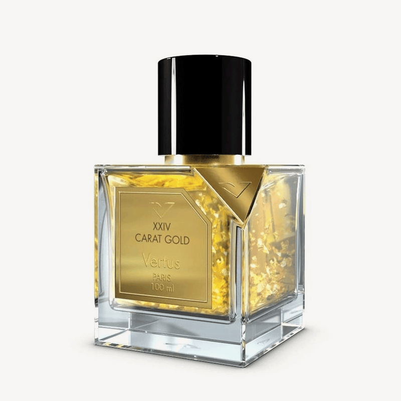 XXIV Carat Gold Vertus perfume bottle by Online Warehouse, 3.4 oz cologne with a luxurious gold design and elegant packaging.