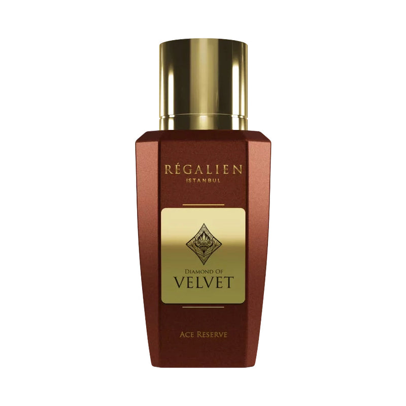 Diamond Of Velvet Regalien perfume bottle from Online Warehouse, 1.7 oz, elegant black and gold design, luxurious fragrance.