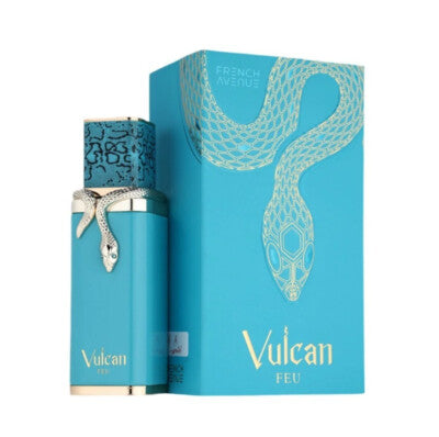 Pertinacia Perfume Vulcan Feu 3.4oz French Avenue EDP bottle with elegant packaging and floral and woody scent notes
