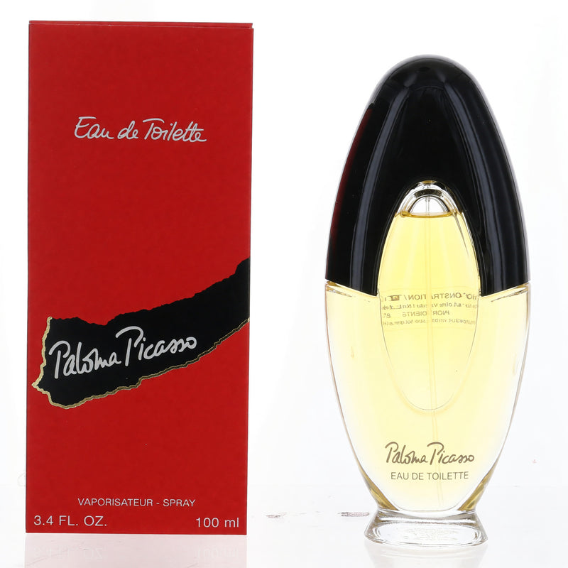 Paloma Picasso 3.4 oz EDT spray for women, tester bottle with elegant packaging and branding, ready for use.
