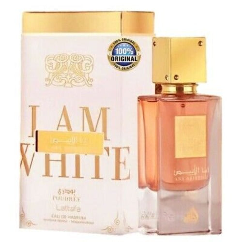 Lattafa Ana Abiyedh White Poudree Eau De Parfum 2.0 Oz