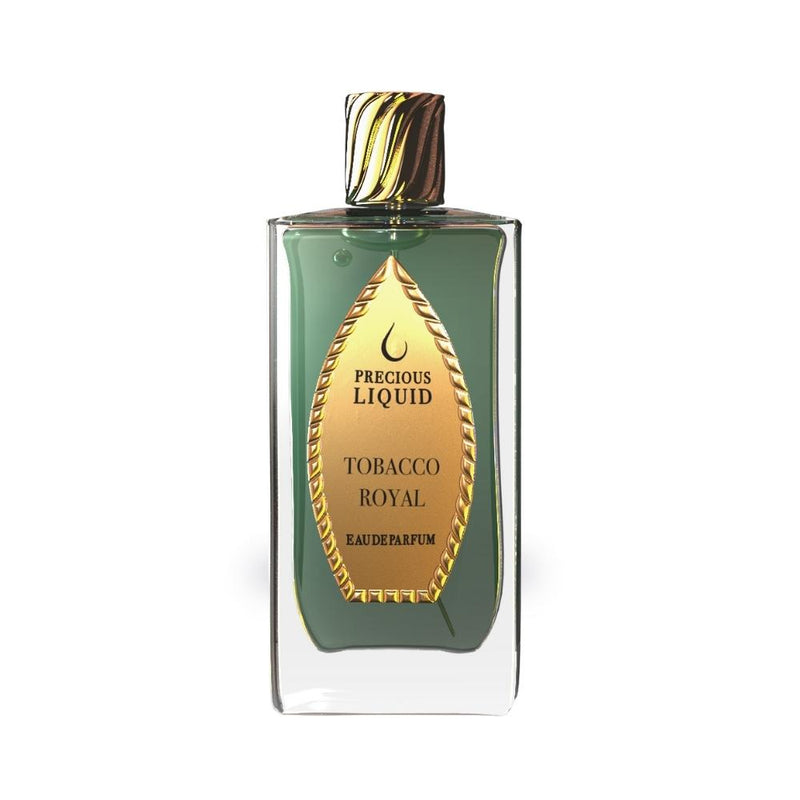 Tobacco Royal Precious Liquid perfume bottle with elegant packaging, 2.5 oz, from Online Warehouse, for men and women fragrance.