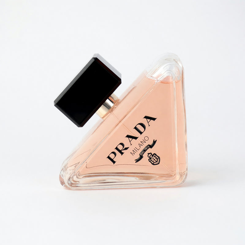Prada Paradoxe 3 oz Eau de Parfum spray for women, tester bottle with sleek design and Prada branding.