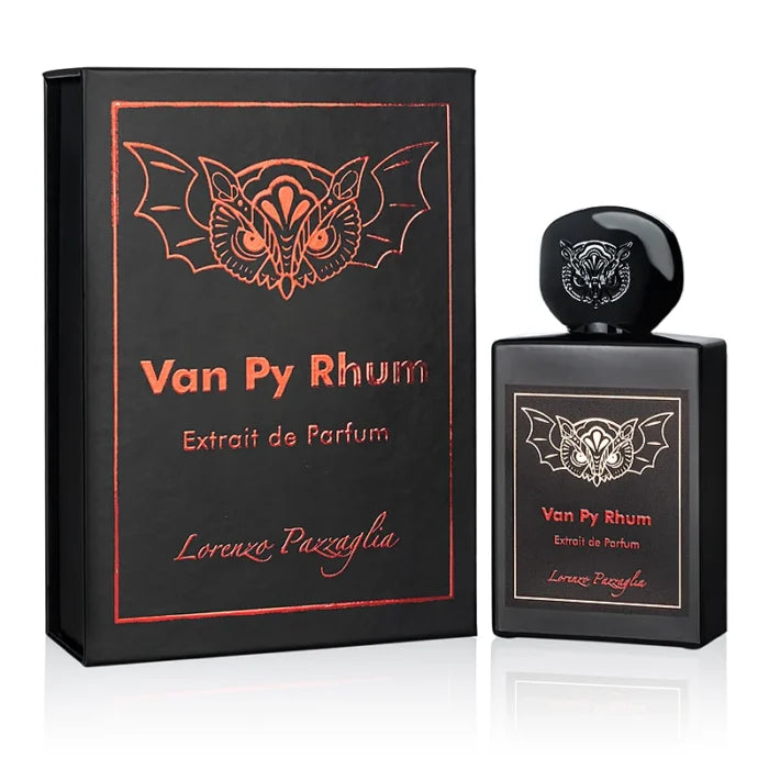 Lorenzo Pazzaglia Van Py Rhum 1.7 oz bottle with label, displayed on a neutral background.