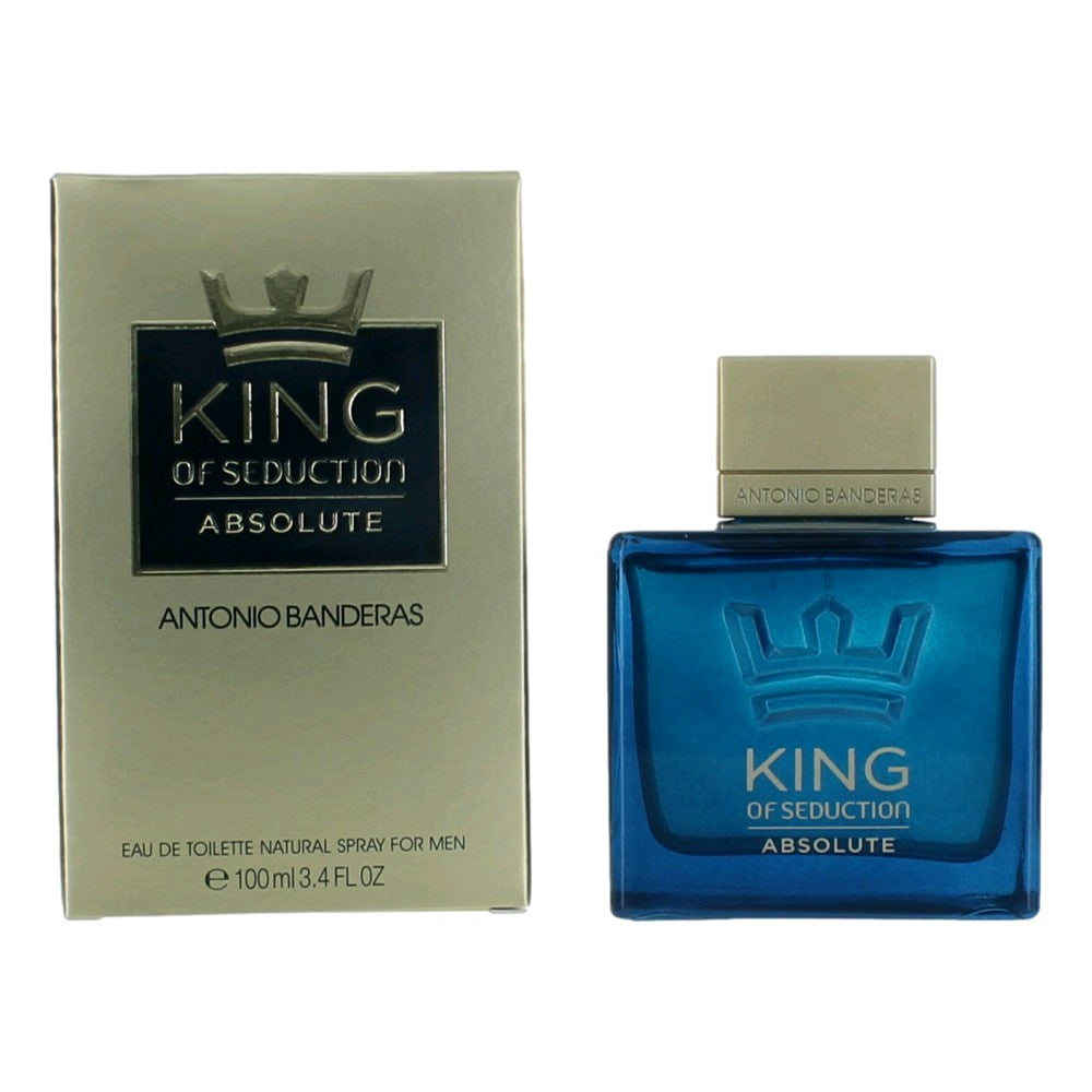 King Of Seduction Absolute by Antonio Banderas, 3.4 oz Eau De Toilette Spray for Men