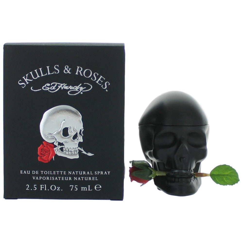 Ed Hardy Skulls & Roses by Ed Hardy, 2.5 oz Eau De Toilette Spray for Men