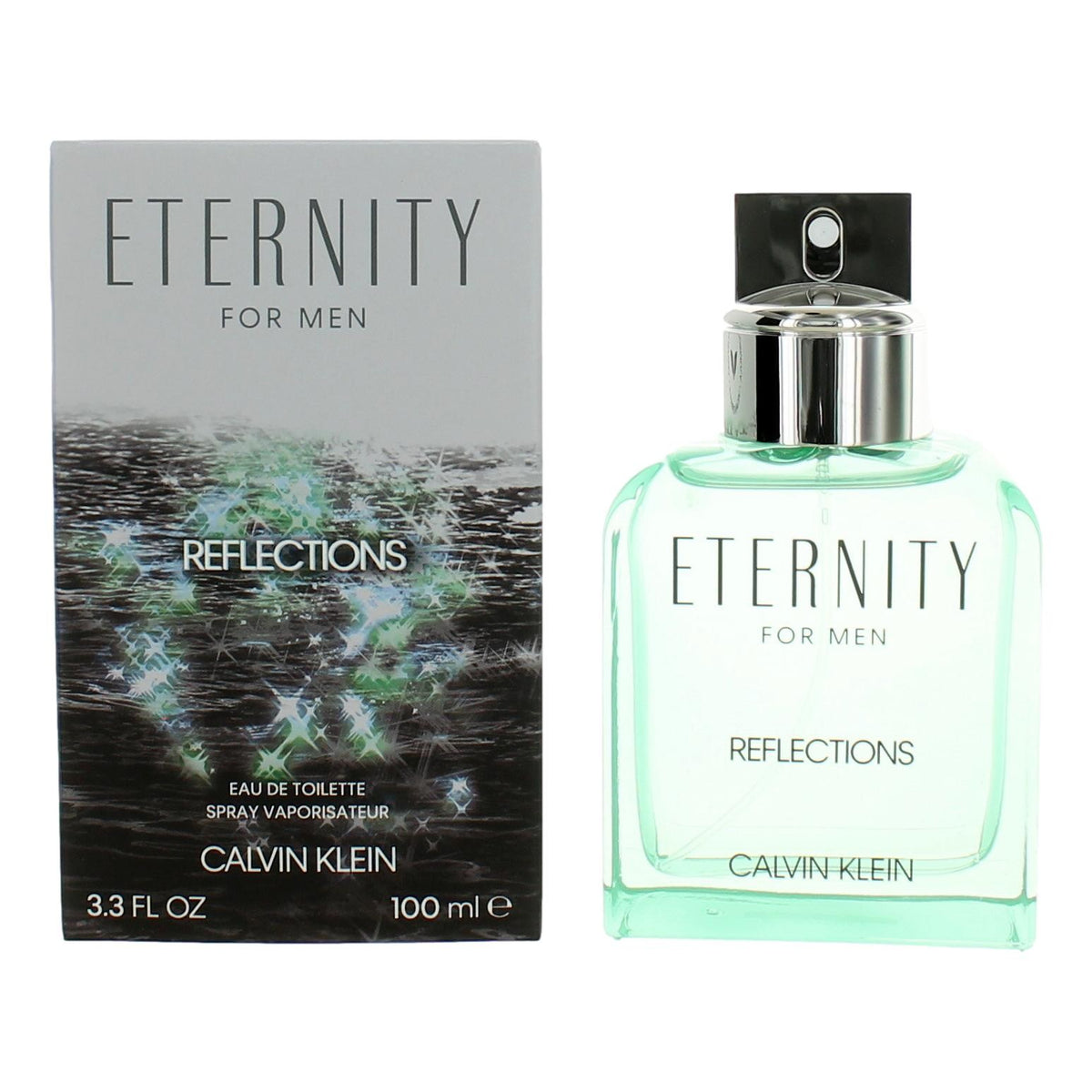 Eternity Reflections by Calvin Klein, 3.3 oz Eau De Toilette Spray for Men