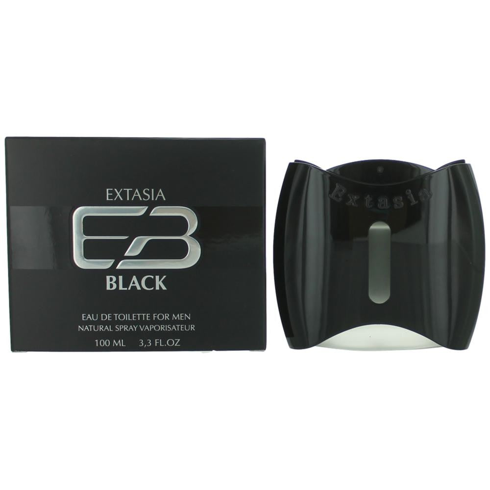 Extasia Black by New Brand, 3.3 oz Eau De Toilette Spray for Men