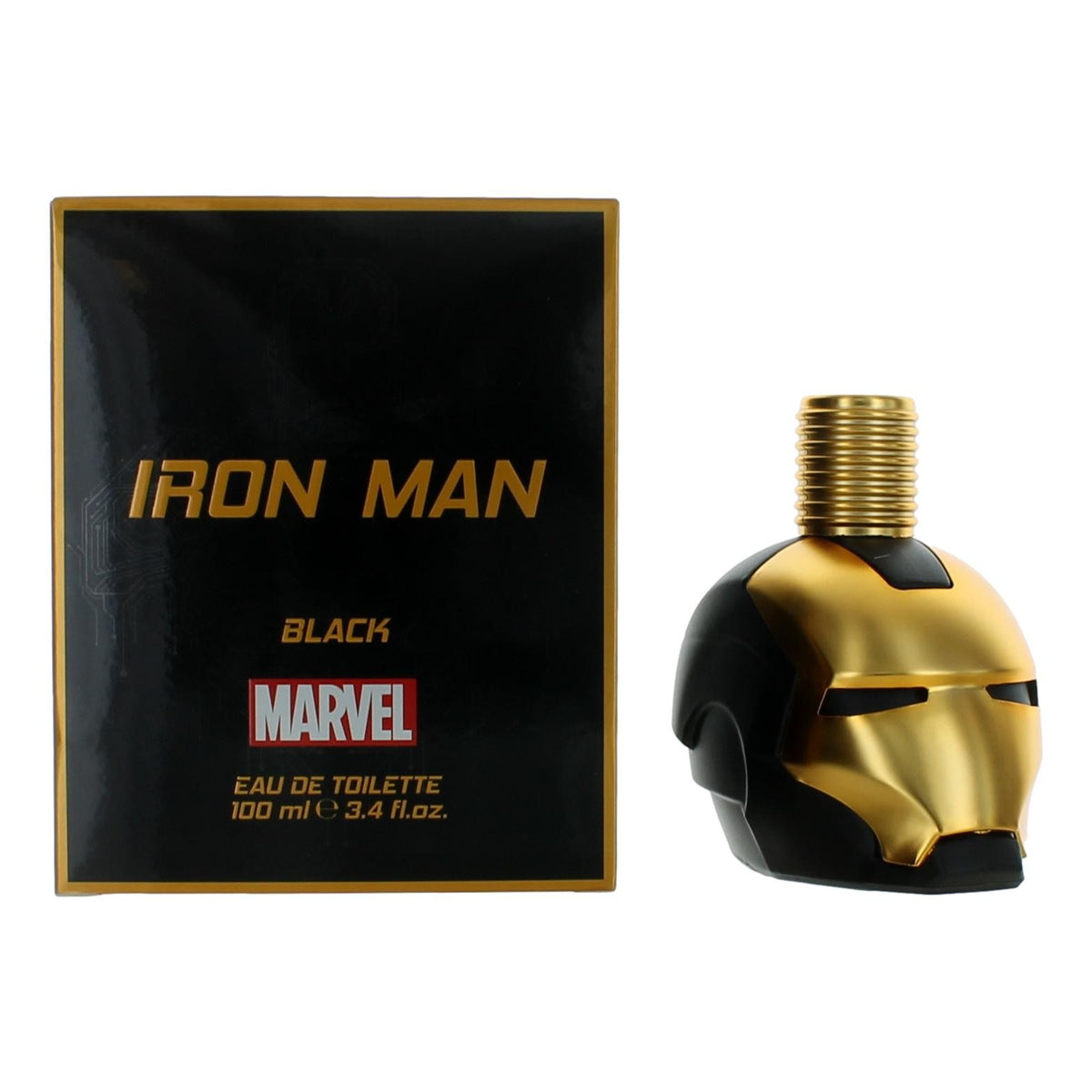 Iron Man Black by Iron Man, 3.4 oz Eau de Toilette Spray for Men