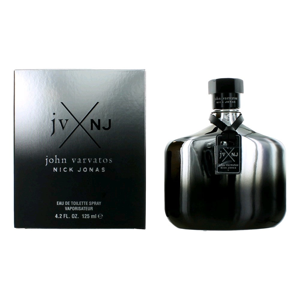 JV x NJ John Varvatos Nick Jonas Silver by John Varvatos, 4.2 oz Eau De Toilette Spray for Men