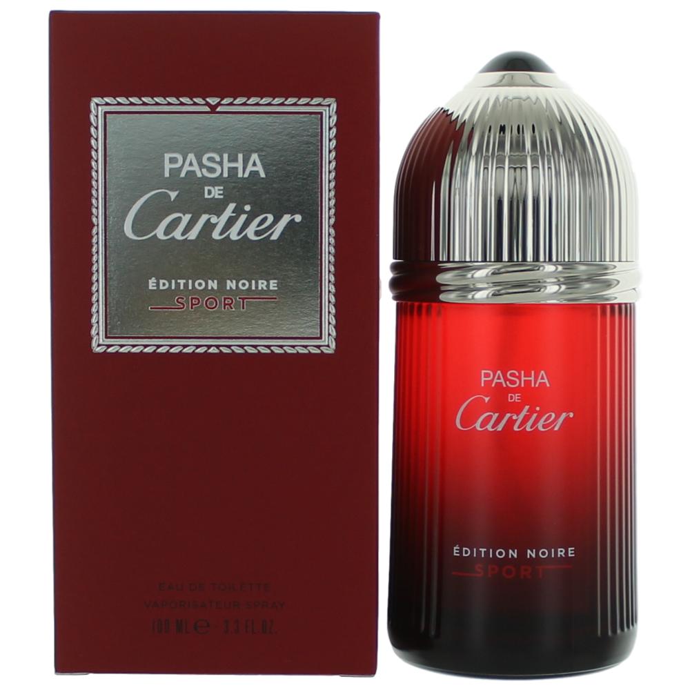 Pasha Noire Sport by Cartier, 3.4 oz Eau De Toilette Spray for Men