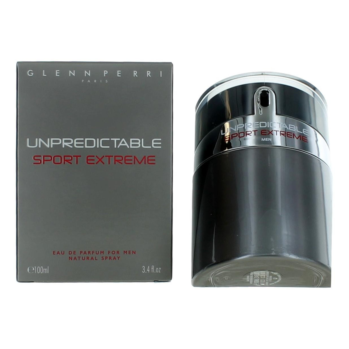 Unpredictable Sport Extreme by Glenn Perri, 3.4 oz Eau de Parfum Spray for Men