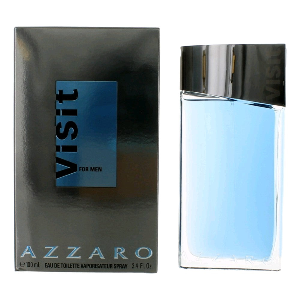 Visit by Azzaro, 3.4 oz Eau De Toilette Spray for Men