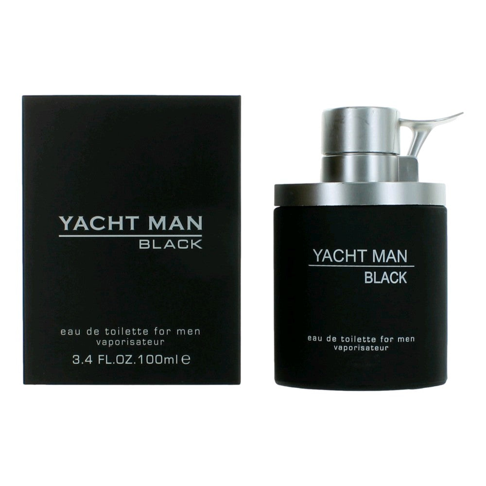 Yacht Man Black by Myrurgia, 3.4 oz Eau De Toilette Spray for Men