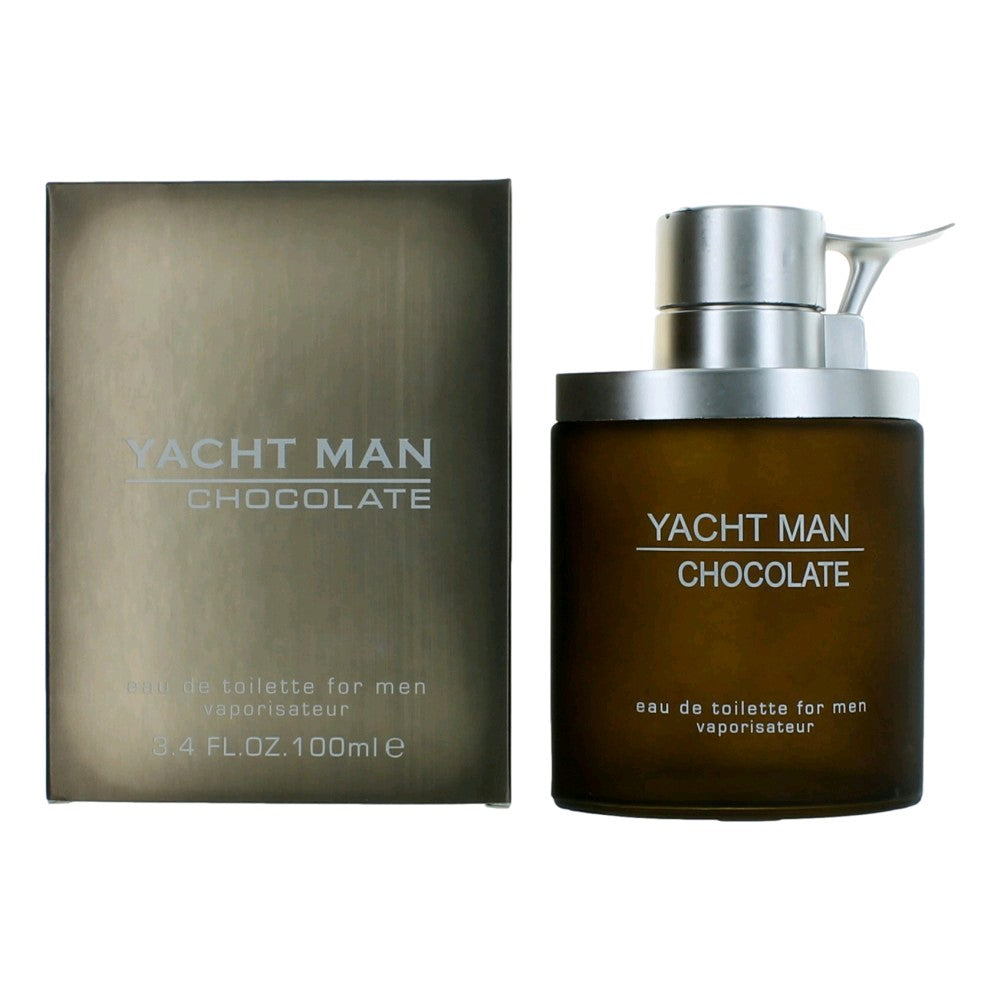 Yacht Man Chocolate by Myrurgia, 3.4 oz Eau De Toilette Spray for Men