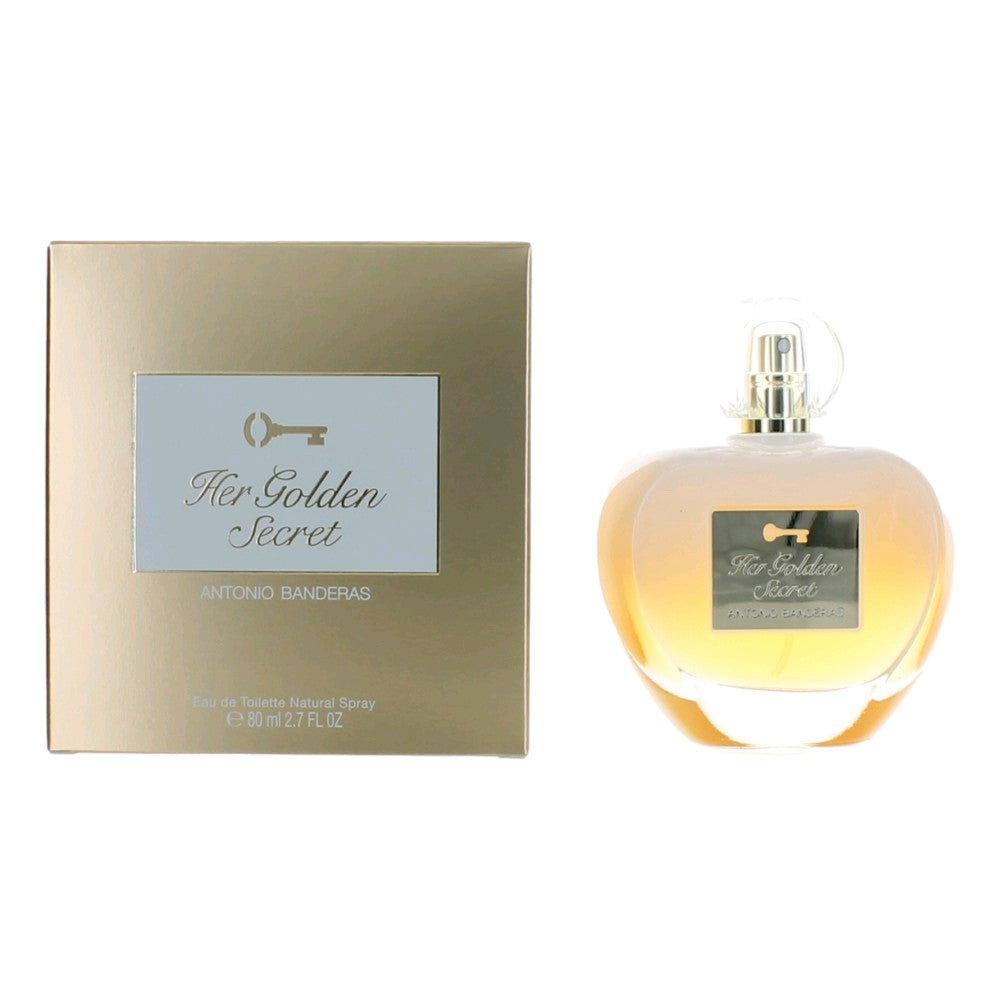 Her Golden Secret by Antonio Banderas, 2.7 oz Eau De Toilette Spray for Women