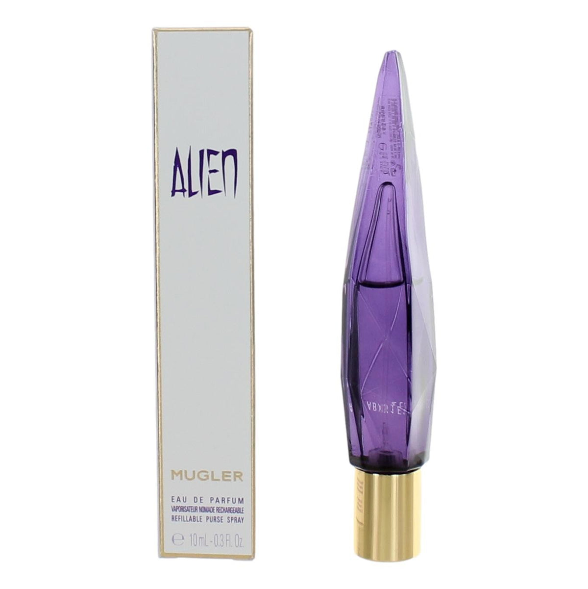 Alien by Thierry Mugler, .3 oz Eau de Parfum Refillable purse spray for Women.
