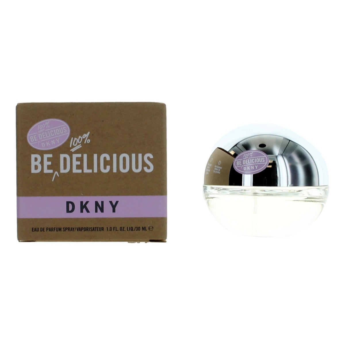 Be 100 pct Delicious DKNY by Donna Karan, 1 oz Eau De Parfum Spray for Women