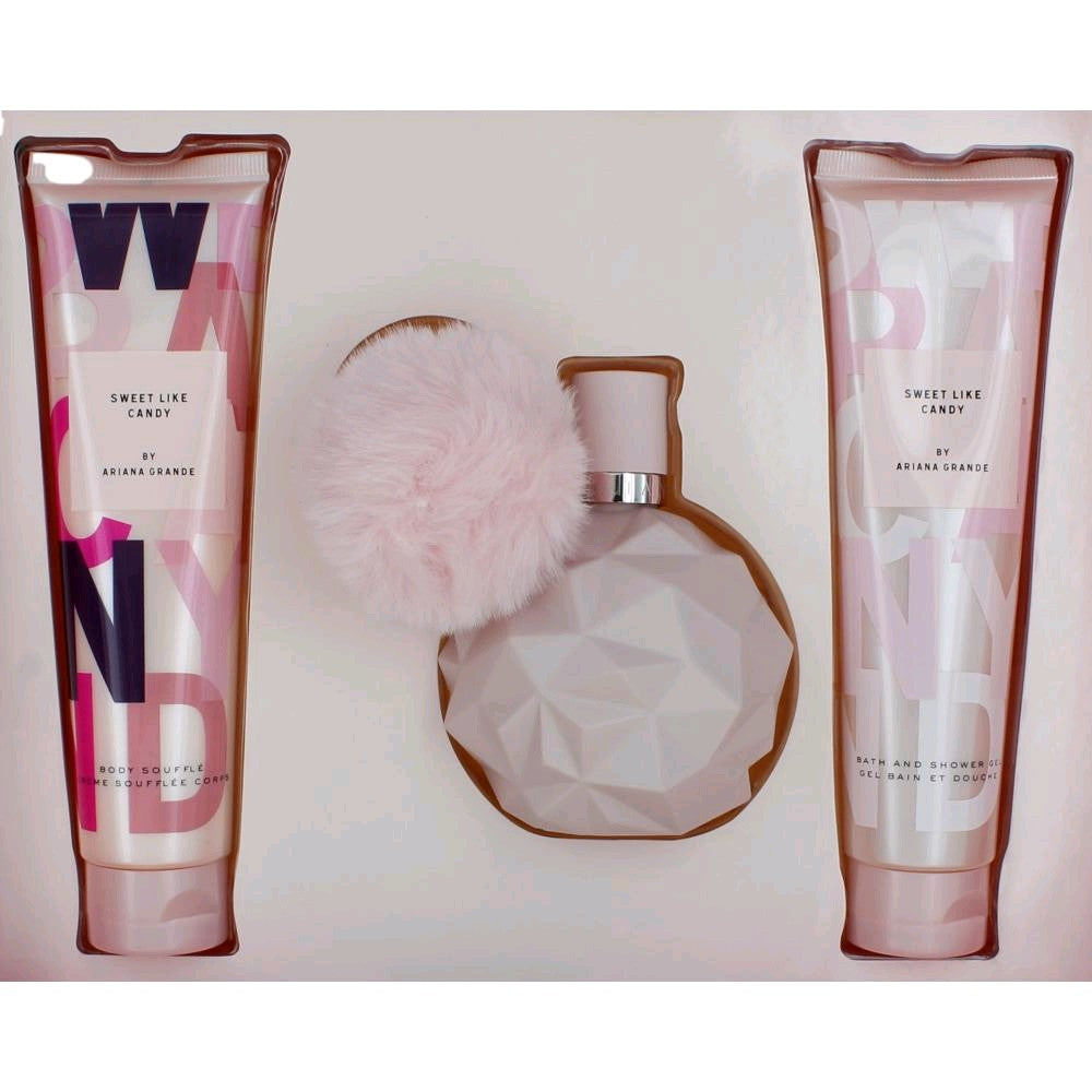 Sweet Like Candy by Ariana Grande, 3 Piece Gift Set for Women