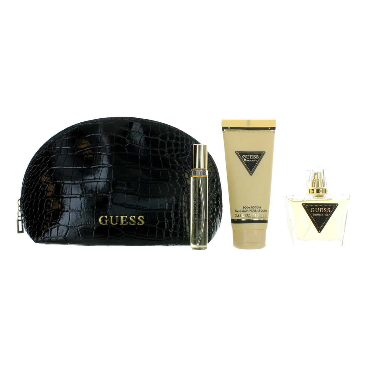 Guess Seductive by Guess, 4 Piece Gift Set for Women with Pouch